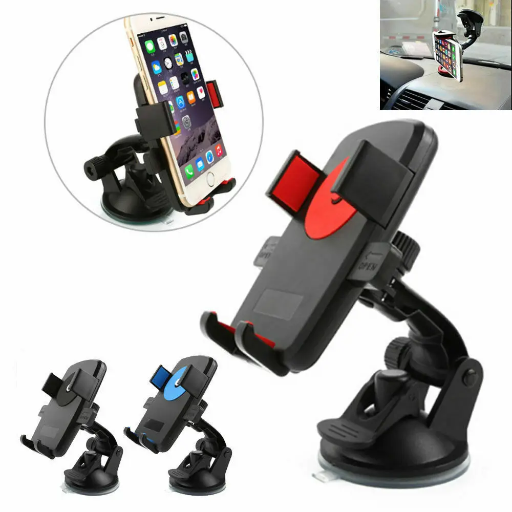 

Universal Safe Sun Visor In Car Mobile Phone HOLDER for Car Navigation Holder Clip Locking Suction Mounts