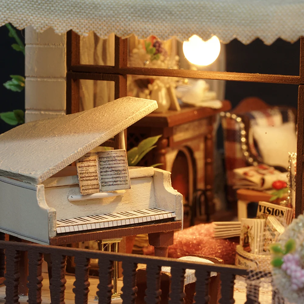 DIY Домик ручной сборки Деревянный Кукольный дом инновационный подарок на день рождения-Лондон праздник для детей подарок