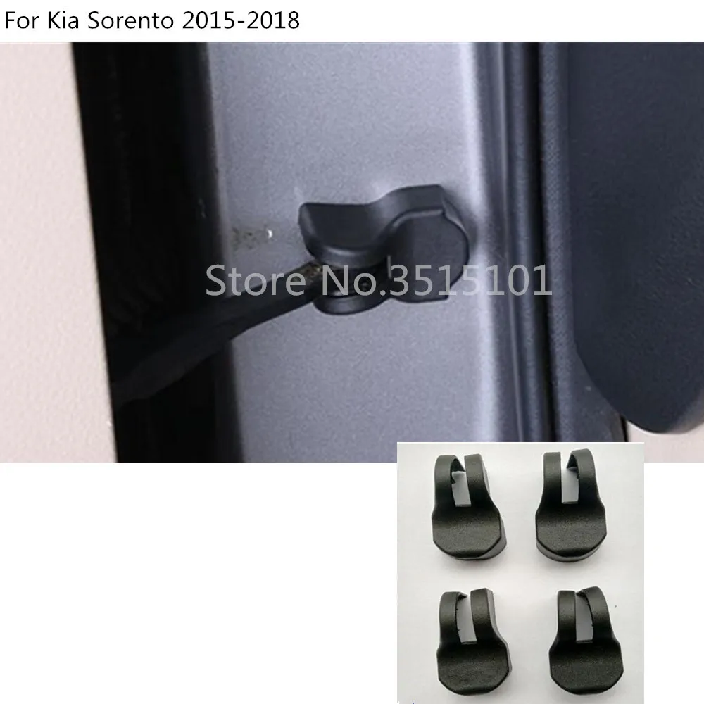 

Car anti rust water proof Door lock key key Plastic buckle Limit device trim 4pcs For Kia Sorento 2015 2016 2017