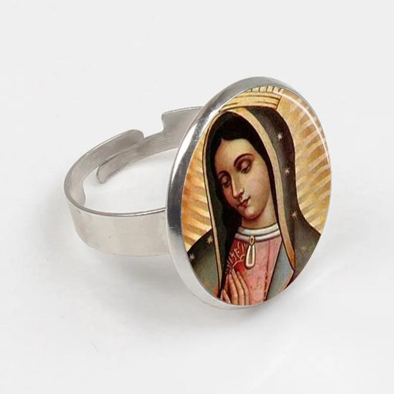 Женское Ювелирное кольцо Our Lady of Guadalupe винтажное бронзовое в стиле стимпанк с