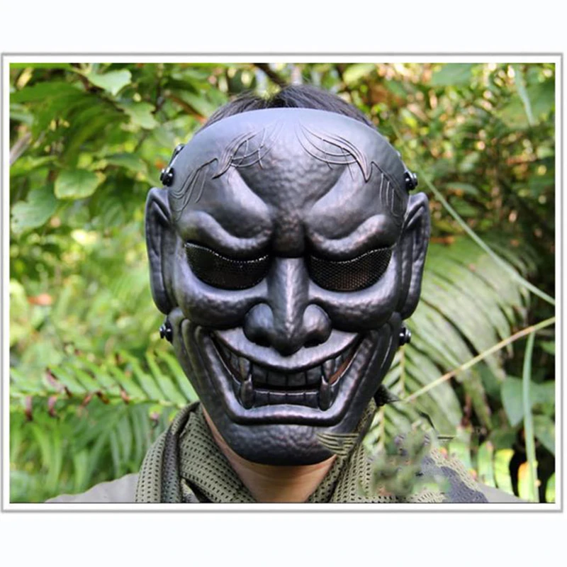 Тактическая Маска, японский король-призрак, страйкбол, игра CS, маска на все лицо, вечерние, косплей, Хэллоуин, ужас, охота, защитные маски с черепом