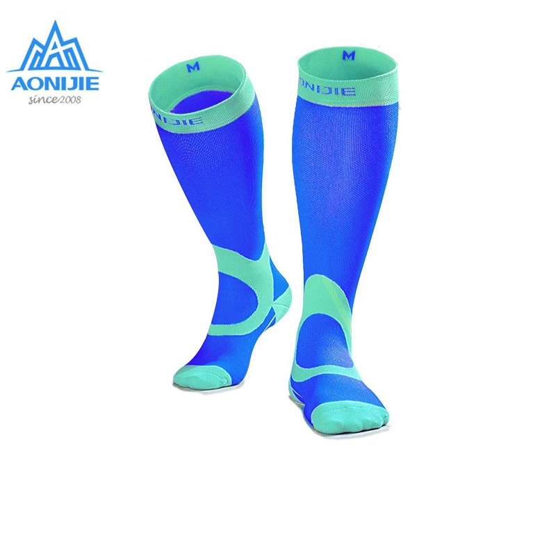 

Aonijie 1 Pair E4096 Leg Support Stretch Outdoor Sport Socks Knee Women Men Unisex High Compression Long Socks Hiking Running