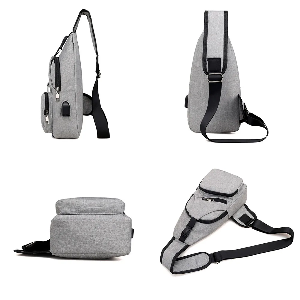Для мужчин поясная сумка модные повседневное Универсальный Открытый через плечо с USB marsupio uomo bolsa cintura banano де cintura