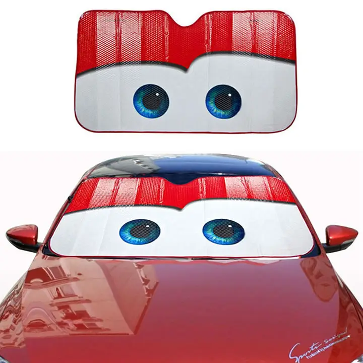 Мультяшная пленка на окно Pixar Eye с подогревом на лобовое стекло, солнцезащитный козырек для окна автомобиля, защита от солнца, авто солнцезащитный козырек, автомобильные чехлы