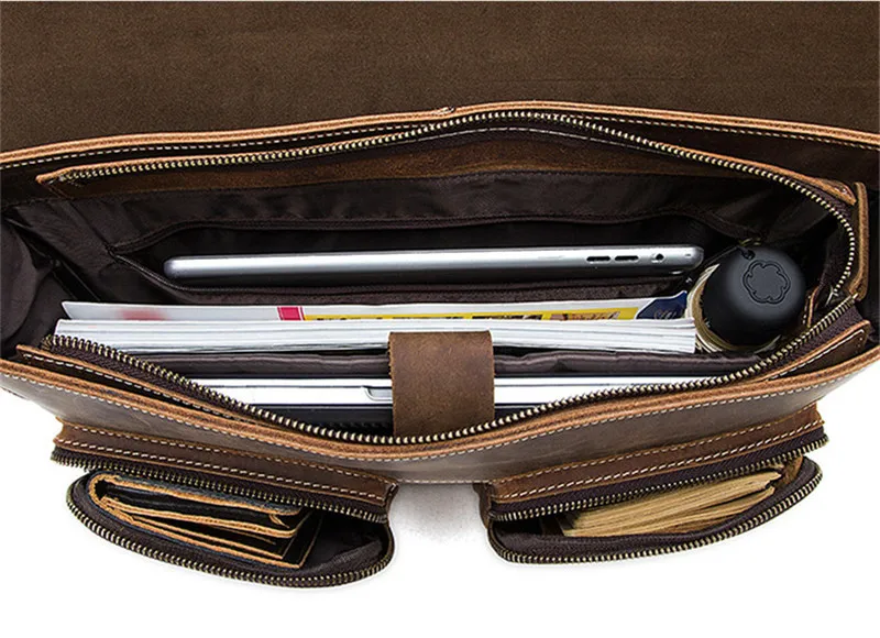 PNDME Винтаж crazy horse кожаный мужской портфель с ремешком на спине geunine кожаный офисный ноутбук сумка на плечо сумка-мессенджер
