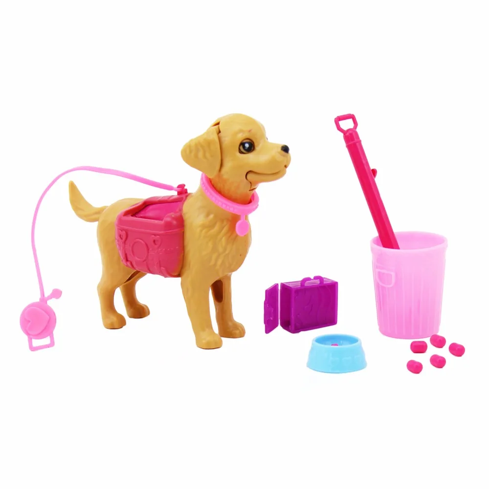 Мини-пластиковые наборы для домашних животных, кормящие кости для кукольного домика, комбинированные аксессуары для куклы Барби, кукольные 1:6, игрушки для лучших детей