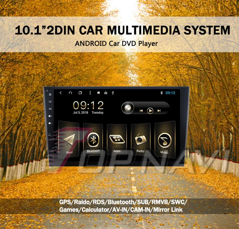 Discount Autoradio  Android 8.1 10.1 Inch Car Multimedia player  For VW Polo 2011 2012 2013 2014 2015 2016 Stereo Car Radio 2 Din No DVD 9