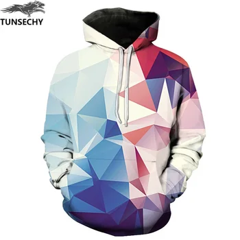 

TUNSECHY Men/Women Hoodies With Hat Hoody Print Color Blocks Autumn Winter 3D Sweatshirts Hooded Hood Tops Wholesale and retail