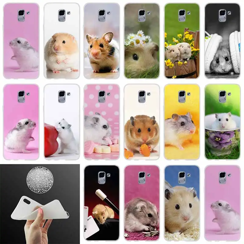 

Soft silicone Phone case Cover Hamster FOR Coque Samsung Galaxy J6 J4 J8 J7 2018 Plus J3 J5 J7 Prime Pro 2017 2016 Casse
