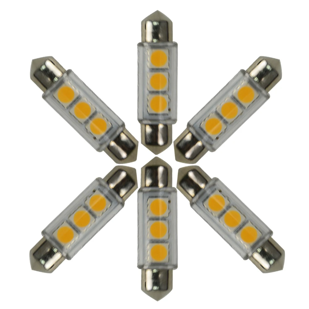 Festoon 38 мм LED Автомобильный свет Авто DC 12V биполярная Дверь Купол лампы для чтения