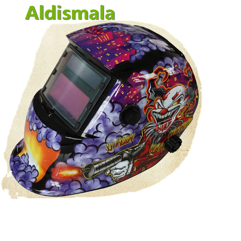 

Aldismala purple Head wareing solar automatic welding mask welder argon arc welding adjustable welding Automatic photoelectric