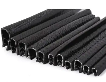 

2 M Black U-Shaped Rubber Edge Protector Auto Door Car Door Sealing Strips Soundproof Anti-Dust EPDM Rubber sealing stripe