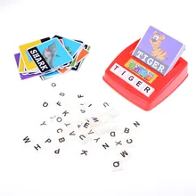 Правописание карточная игра раннего образования Игрушечные лошадки для детские, для малышей английский Обучающие устройства буквы алфавита головоломки для детей подарок на день рождения