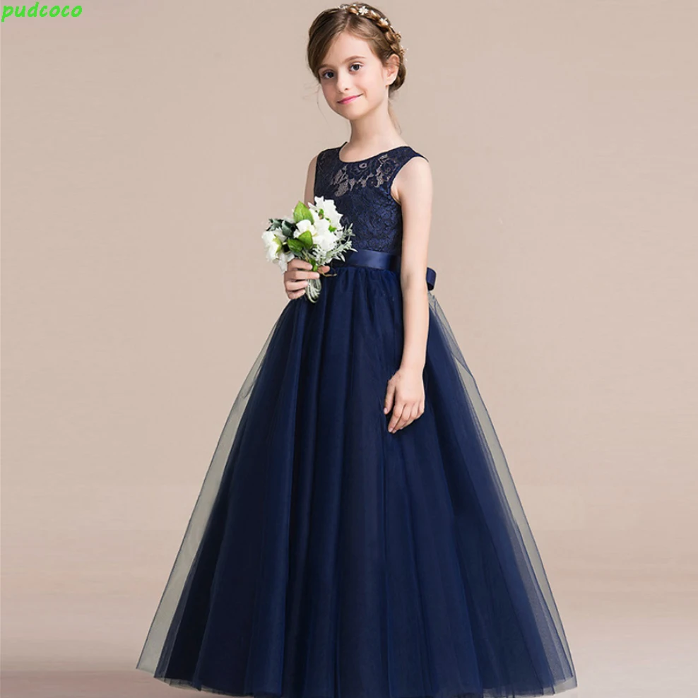 Lovely Girls Kids Lace Dresses Formal Toddler Baby Girls Wedding