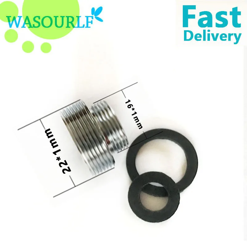 

WASOURLF outer adapter M16 male external thread transfer M22 male connector bathroom kitchen brass material faucet accessories