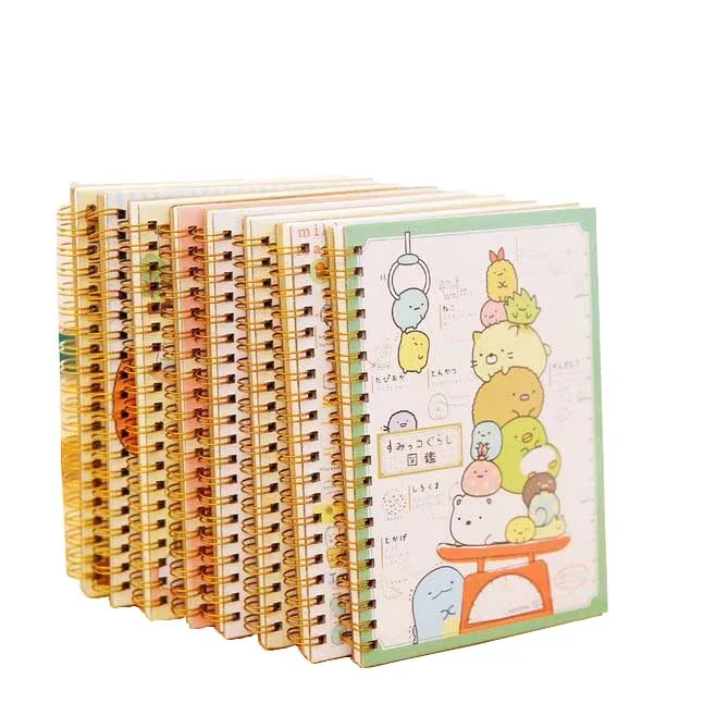 

8pcs/lot cute New cartoon korea rilakkuma Coil notepad daily book portable composation offce material school supplies