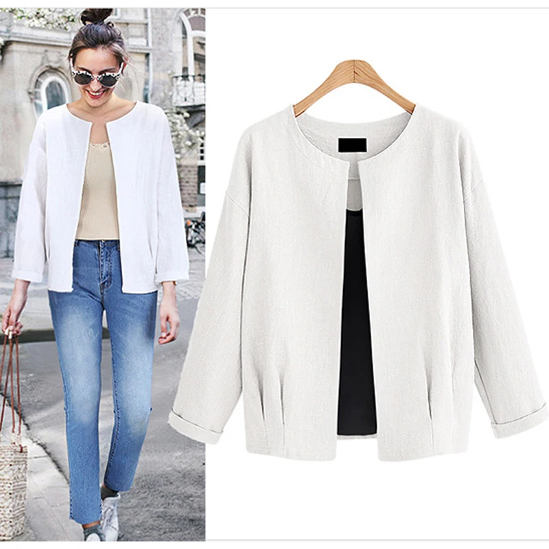 

Oversize Thin Coat Short Ladies Cardigans Long Sleeve Fashionable Streetwear Jacket Woman Spring 2019
