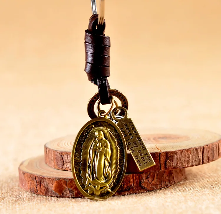 JEWELRYGIFT Лидер продаж классические Christian Retro брелок Иисус Дева Мария Бог фигурка