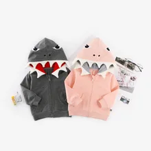 VTOM Baby Outerwear&Coats Autumn Newborn Baby Coats Cartoon Dinosaur Hooded Jackets Kids Children Clothing For Boys And Girls newborn baby girl spring cotton coats infant outerwear hooded jackets for baby girls cartoon coat children s kids jacket new