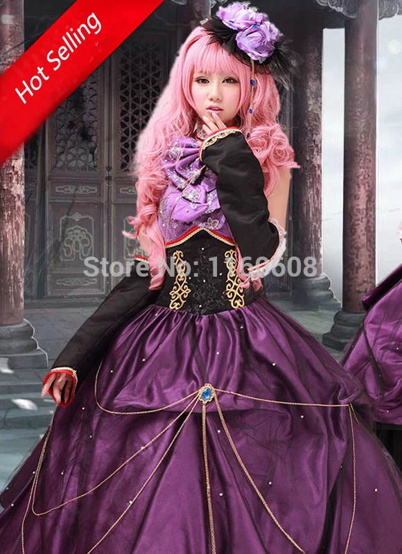 Luxury Vocaloid Luka Cosplay Dress Women Party Dress Cosplay costume on