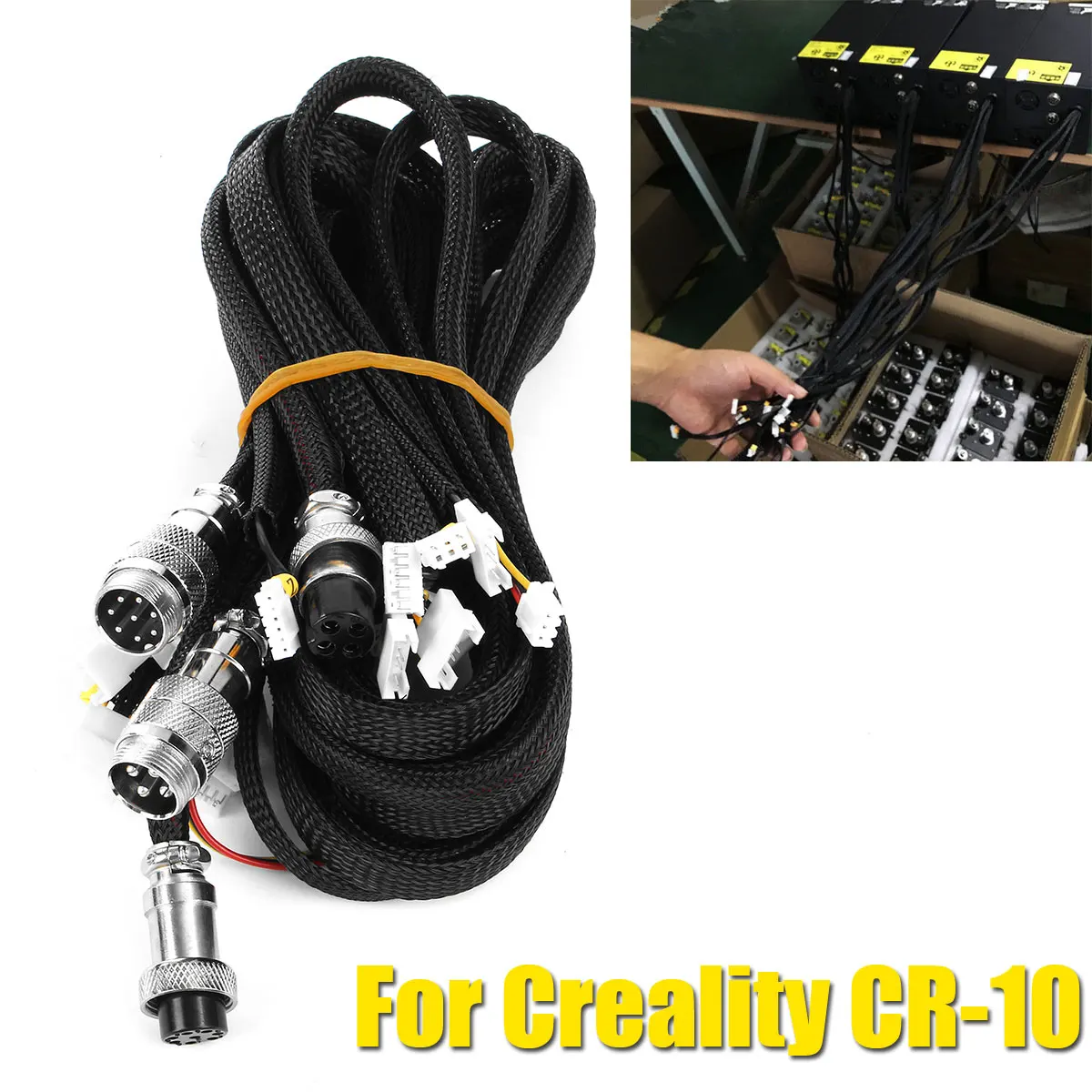 

NEW 3D Printer Upgrade 3D Printer Black Extension Cables Kit For Creality CR-10 Printer 3D Printer Parts