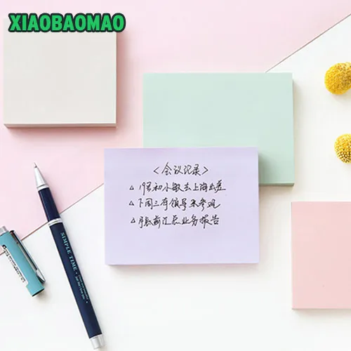 100 листов цветных палочек для заметок легко размещенных раз всего 76x76 мм 76x102