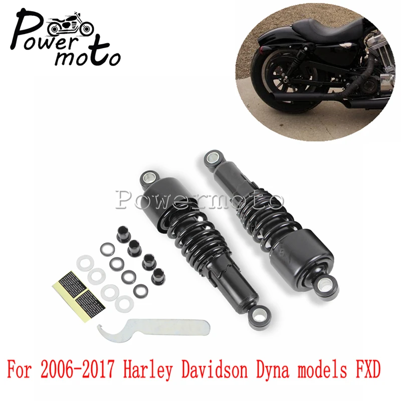 Черный мотоцикл снижение Slammer подвеска падение наборы для Harley Dyna FXD FXDL FXDB супер Glide Street Bob 2006-2017