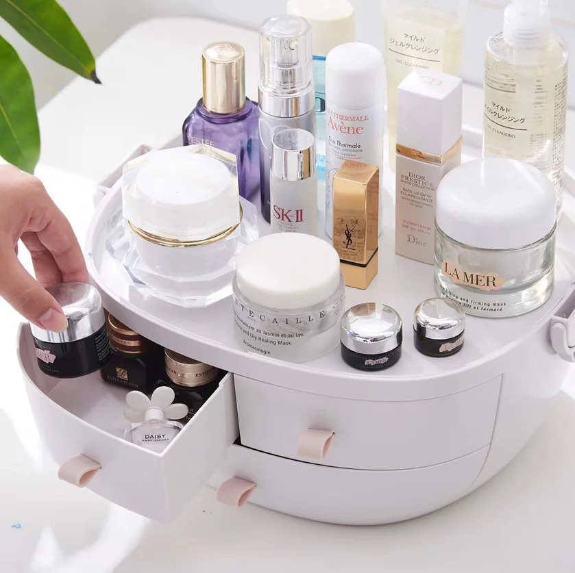

Plastic Cosmetic Drawer Makeup Organizer Makeup Storage Box Container Nail Casket Holder Desktop Sundry Storage Case 2019 Hot