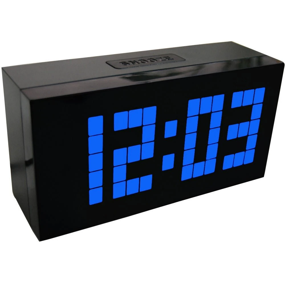 Large Display Big Jumbo Creative Alarm Clock Light Digital Wall Clock Cool Clock Design Free