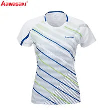 Kawasaki дышащие спортивные рубашки для бега теннисные футболки для бадминтона супер легкие рубашки с короткими рукавами для женщин ST-S2122