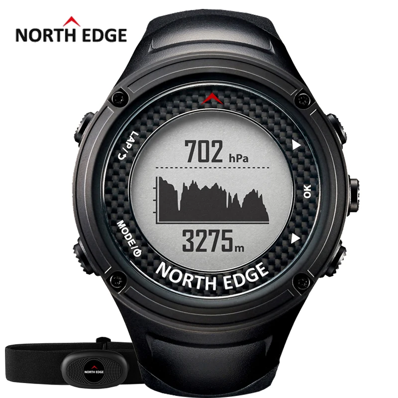 NOORD RAND mannen Sport GPS horloge mannen Digitale horloges Waterdichte  Hartslagmeter Hoogtemeter Barometer Kompas uur Wandelen|compass  hours|compass altimeter barometercompass barometer - AliExpress