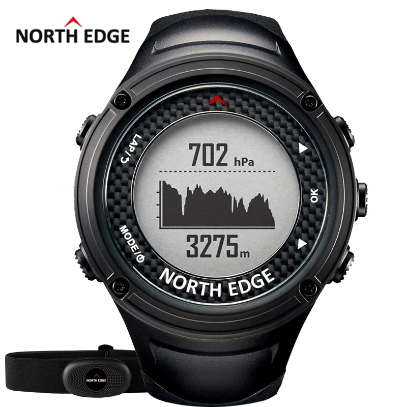 NOORD RAND mannen Sport GPS horloge mannen Digitale horloges Waterdichte  Hartslagmeter Hoogtemeter Barometer Kompas uur Wandelen|compass  hours|compass altimeter barometercompass barometer - AliExpress