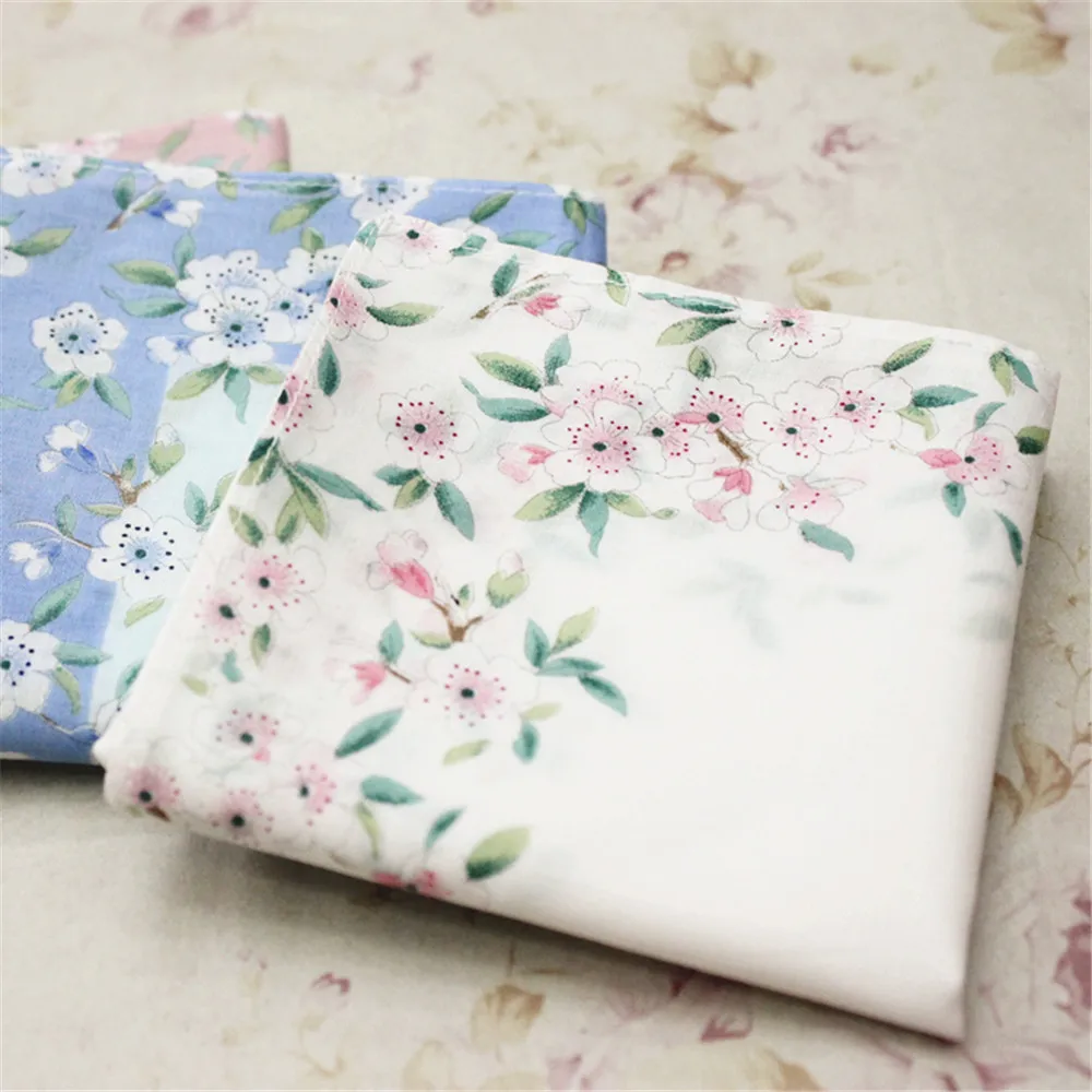 HMS 1pc 43x43cm Women Lady Girl Cotton Square Handkerchief Sweat Towel Printed Flower FM01