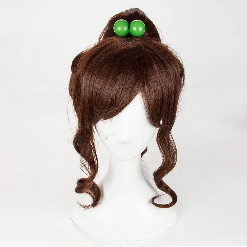 

Soldier Sailor Moon Kino Makoto Sailor Jupiter Women Cosplay Wig Heat Resistant Synthetic Hair Brown Whitout Hair Accessory