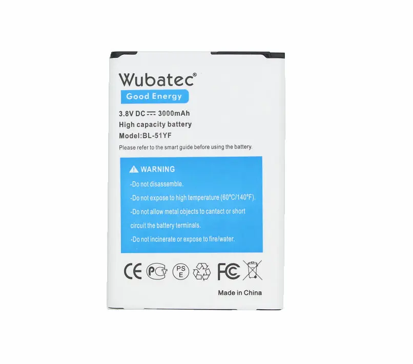 Wubatec 2x3000 мА/ч, BL-51YF G4 Батарея+ Зарядник для LG G4 H810 H812 H811 H815 H818 US991 LS991 VS986 VS999 F500L F500K F500S