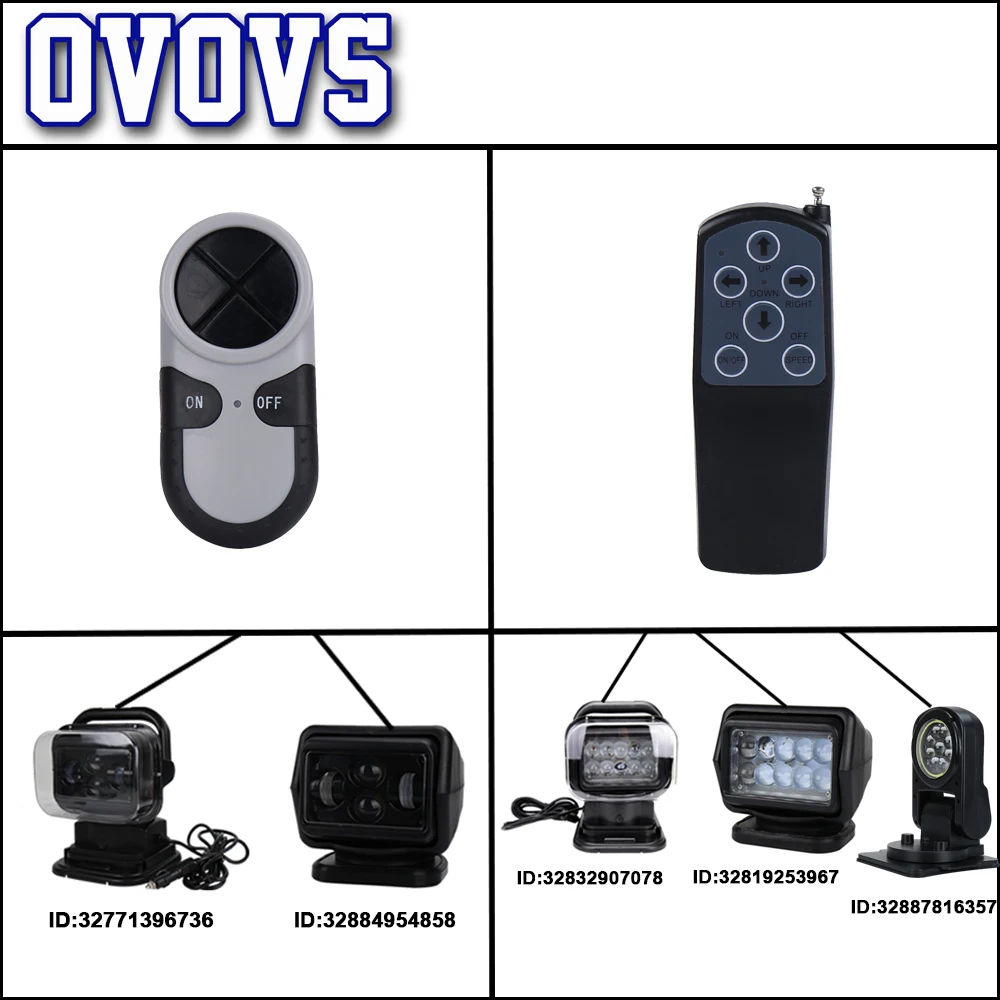 

Remote controller for led search light model OL-SS50/OL-SS50S/OL-SS60/OL-SS60S 1Pcs