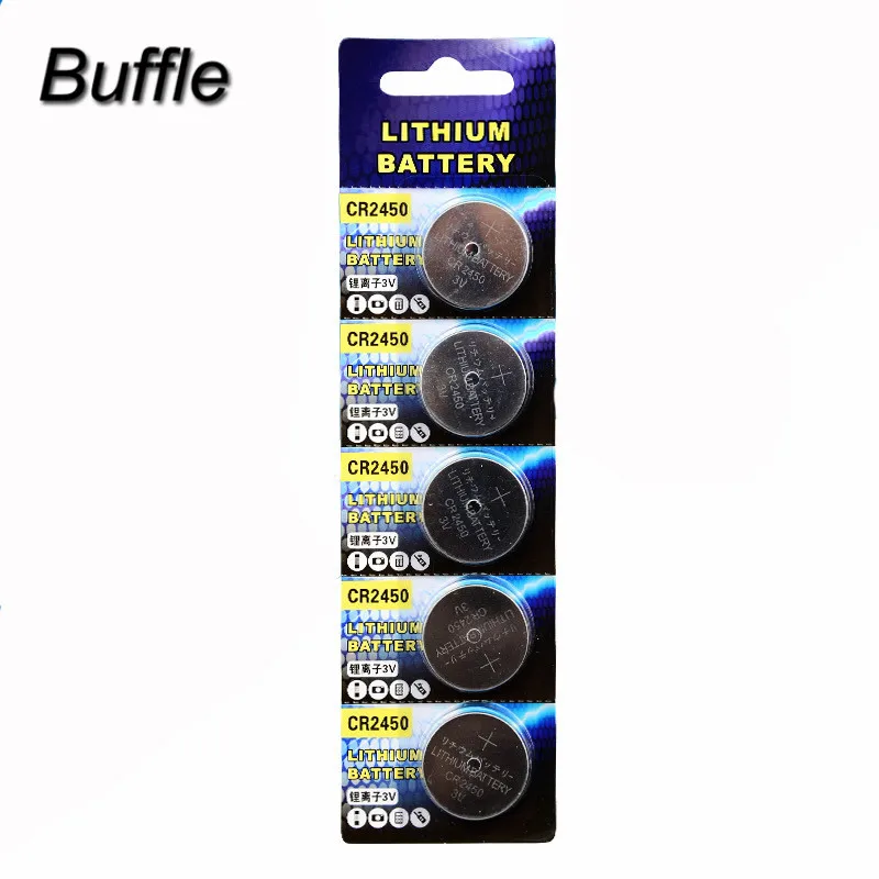 

5pcs CR2450 Lithium Button Cell Battery 3V Car Key Remote Digital Electronic Products BR2450 ECR2450 KCR2450 5029LC LM2450