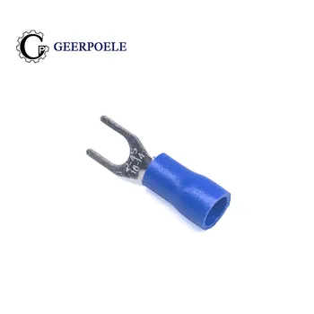 

50,100 pcs/lot Y type U type insulation SV2-4 fork type terminal block copper Insulated Spade Crimp Wire Cable Connector