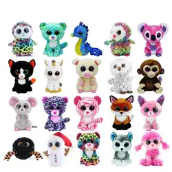 Ty Beanie Boos милая сова обезьяна Единорог плюшевая игрушка кукла мягкие и плюшевые животные