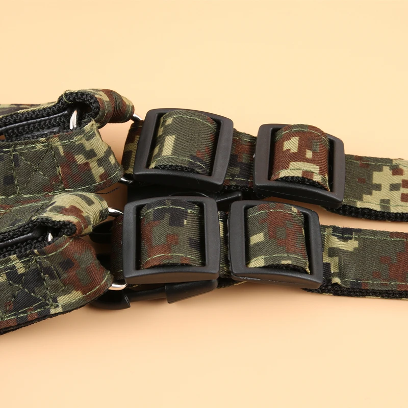 Fengpei Collar Leash For Big Dogs Pets ejercito Leash Camouflage Green mascotas Harness for dogs accesorios para perros grandes 4