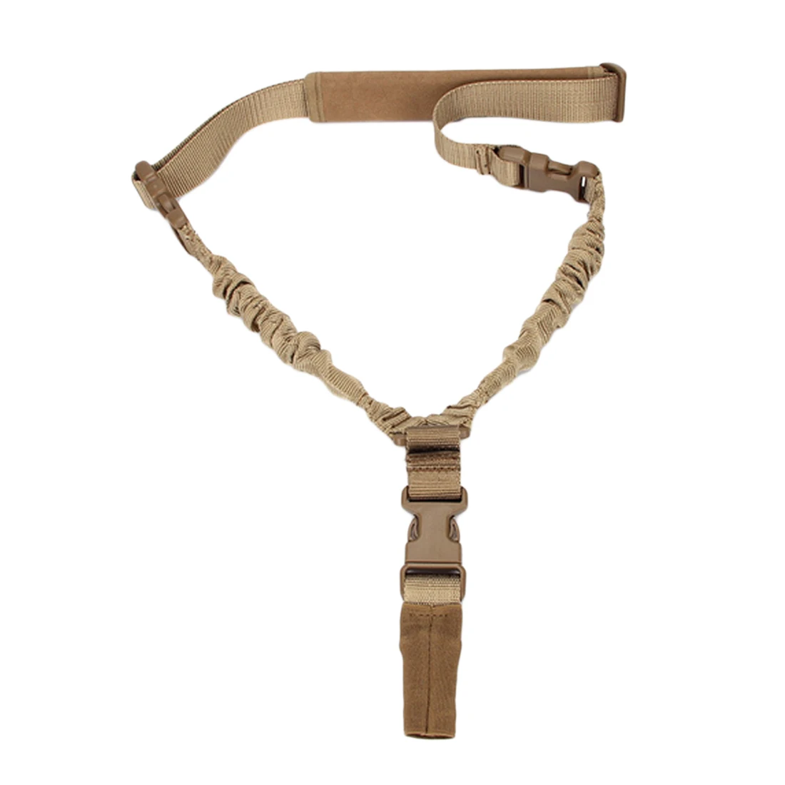 Tactical Hunting Gun Sling Adjustable 1 Single Point Bungee Rifle Sling