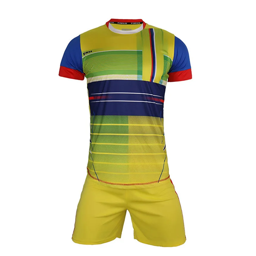 Для мужчин футбол, трикотажные комплекты тренировочный костюм спортивная форма комплект толстовка с капюшоном Футбол Наборы для Мужская спортивная одежда костюмы - Цвет: V04 YELLOW