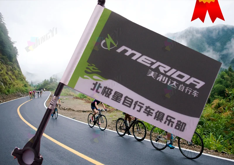 

Printed Vivd Color Bike Advertising Bicycle Small Banner Flag