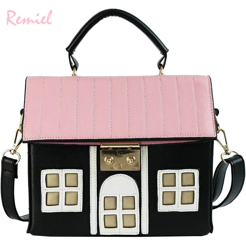 

Personality Female Tote bag Women's Designer Handbag 2018 New Quality PU Leather Women bag Cute Girl Tote Shoulder Messenger bag