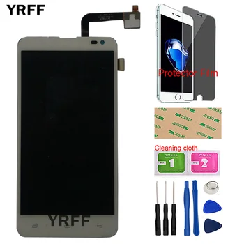 

5'' Mobile LCD Display For Fly EVO Tech 4 Quad IQ4514 LCD Display Touch Screen Digitizer Full For Fly IQ4514 Quad Protector Film