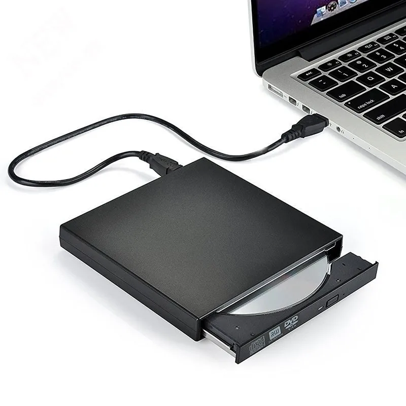  HOT-External Usb 2.0 Cd Dvd Rom Player Optical Drive Dvd Burner Reader Dvd Recorder For Wind8/8.1/1