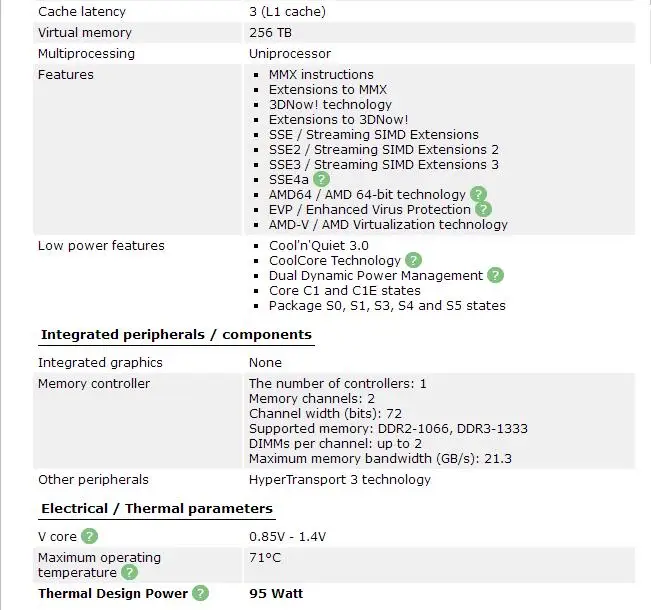 Процессор AMD Phenom II X4 840-HDX840WFK42GM Quad-Core AM3 938 cpu