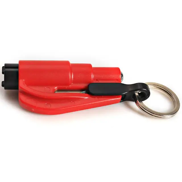 WINOMO Mini Seatbelt Cutter and Window Glass Breaker Quick Car Escape KeyChain Tool (Random Color)