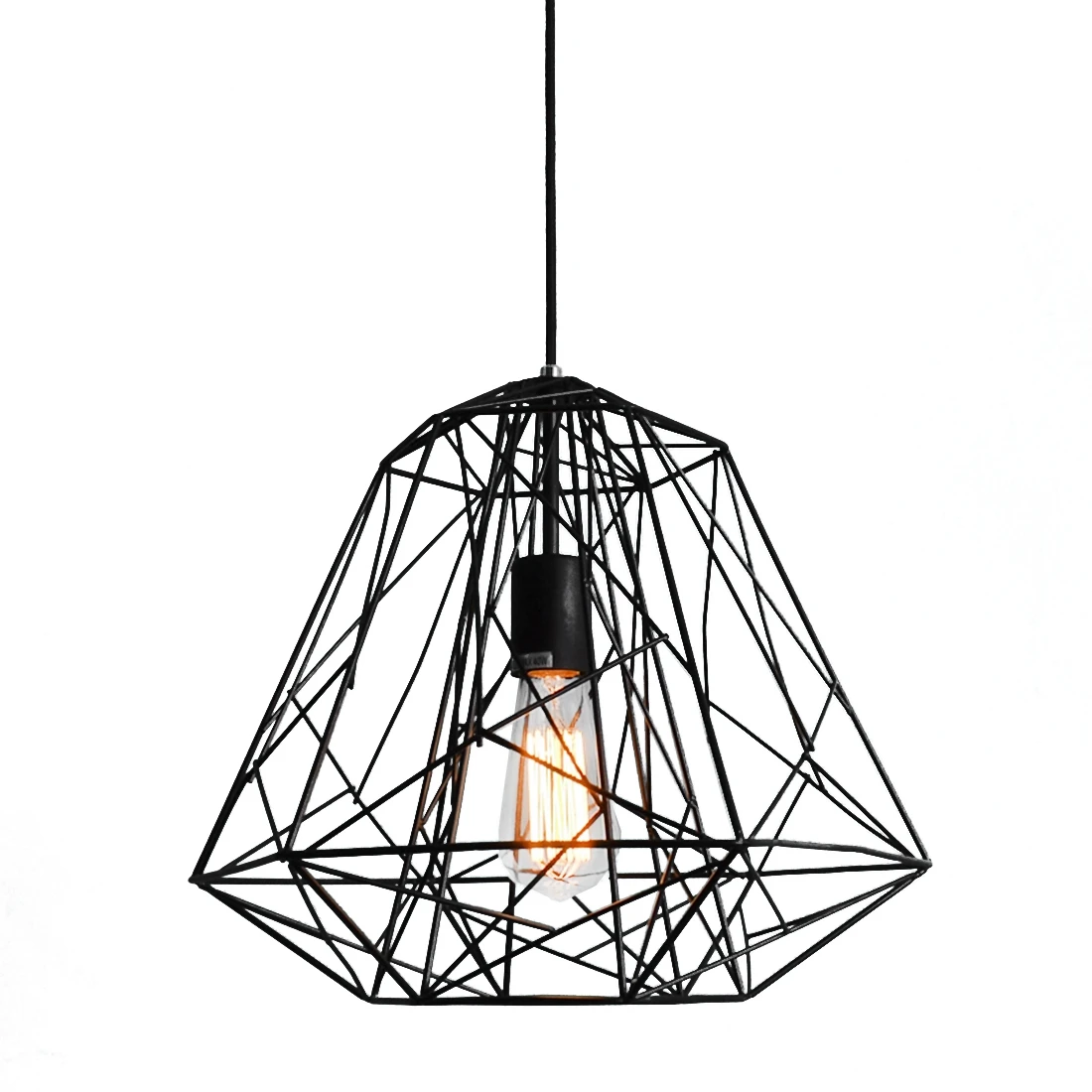 

CSS Large vintage pedant light chandelier rustic cage hanging ceiling lamp