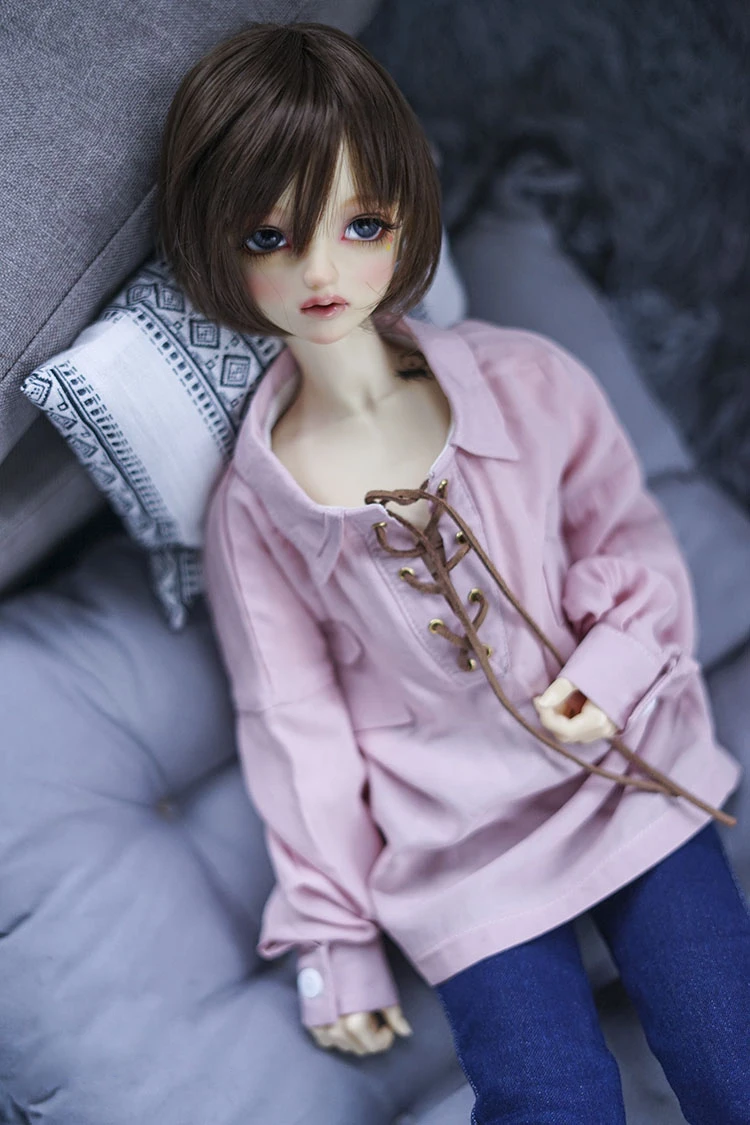 Платье для куклы BJD подходит для 1/3 1/4 1/6 MSD размер милый стиль свободная рубашка три цвета на выбор аксессуары для куклы